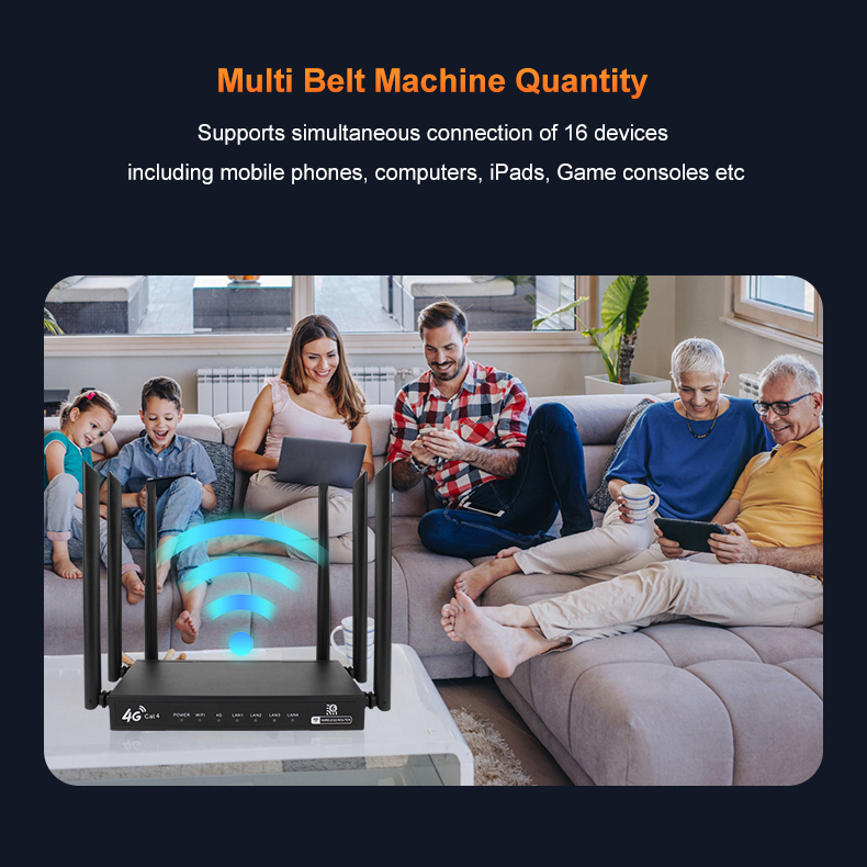 Dual Band 4G WiFi6 CPE,4-Port LTE Router,Multi-LAN 4G Gateway ...